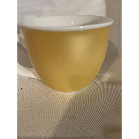 Starbucks 14 Oz Ceramic Mug Yellow Palm Design Microwave & Dishwasher Safe - Picture 3 of 9